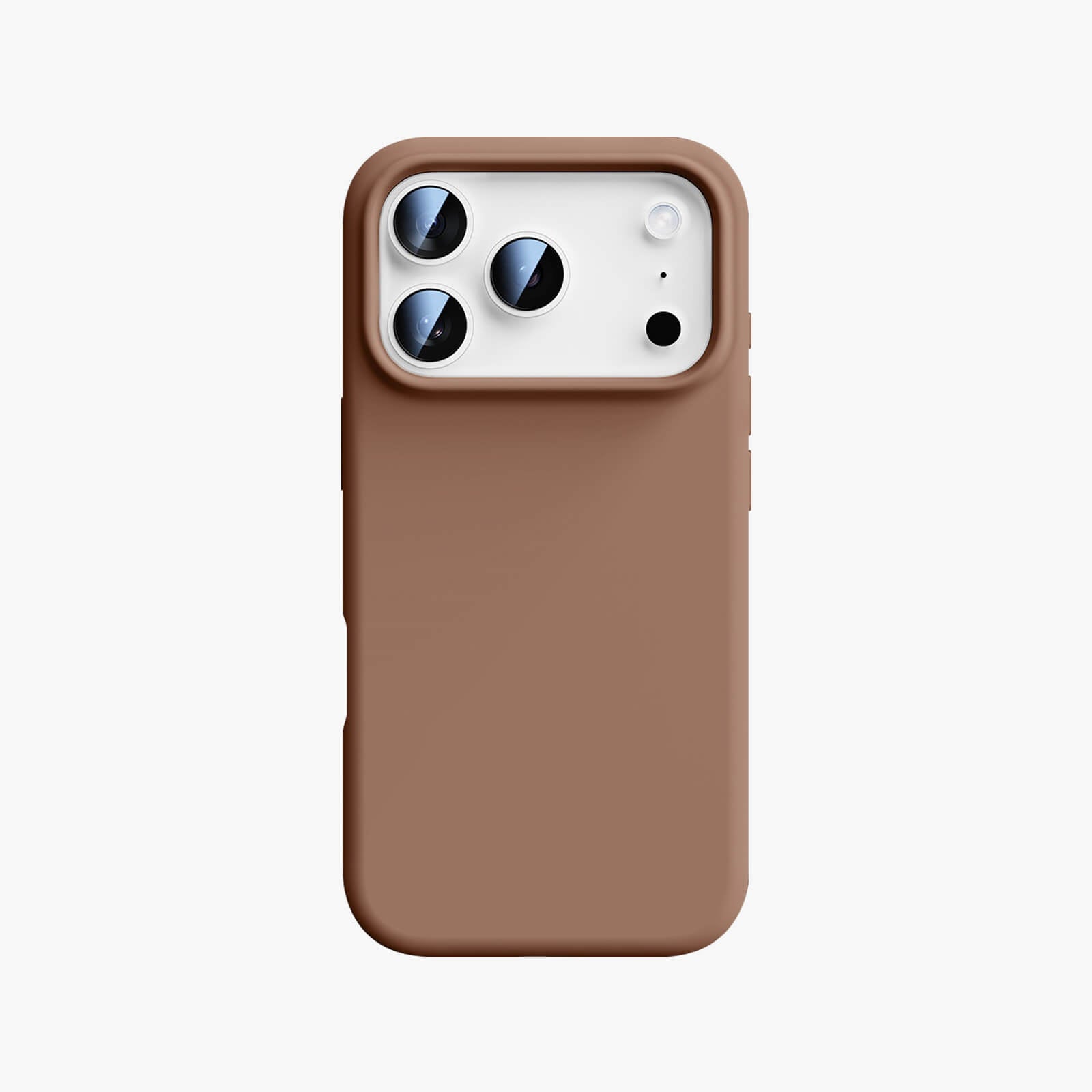 silicone MagSafe iPhone 17 Pro Max case - brown