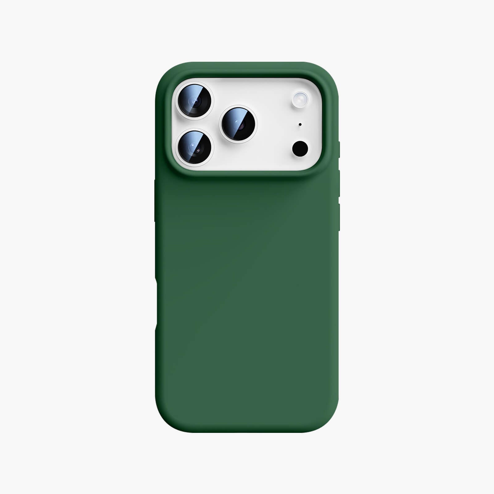 silicone MagSafe iPhone 17 Pro Max case - forest green