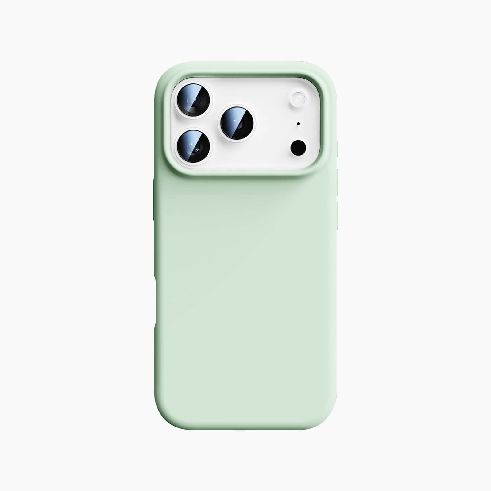 silicone MagSafe iPhone 17 Pro Max case - pale green
