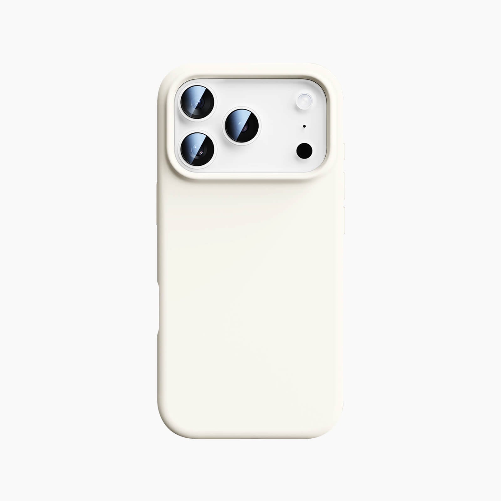 silicone MagSafe iPhone 17 Pro Max case - warm white
