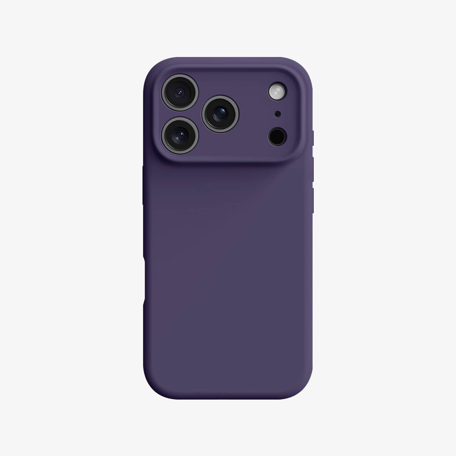silicone MagSafe iPhone 17 Pro case - plum purple