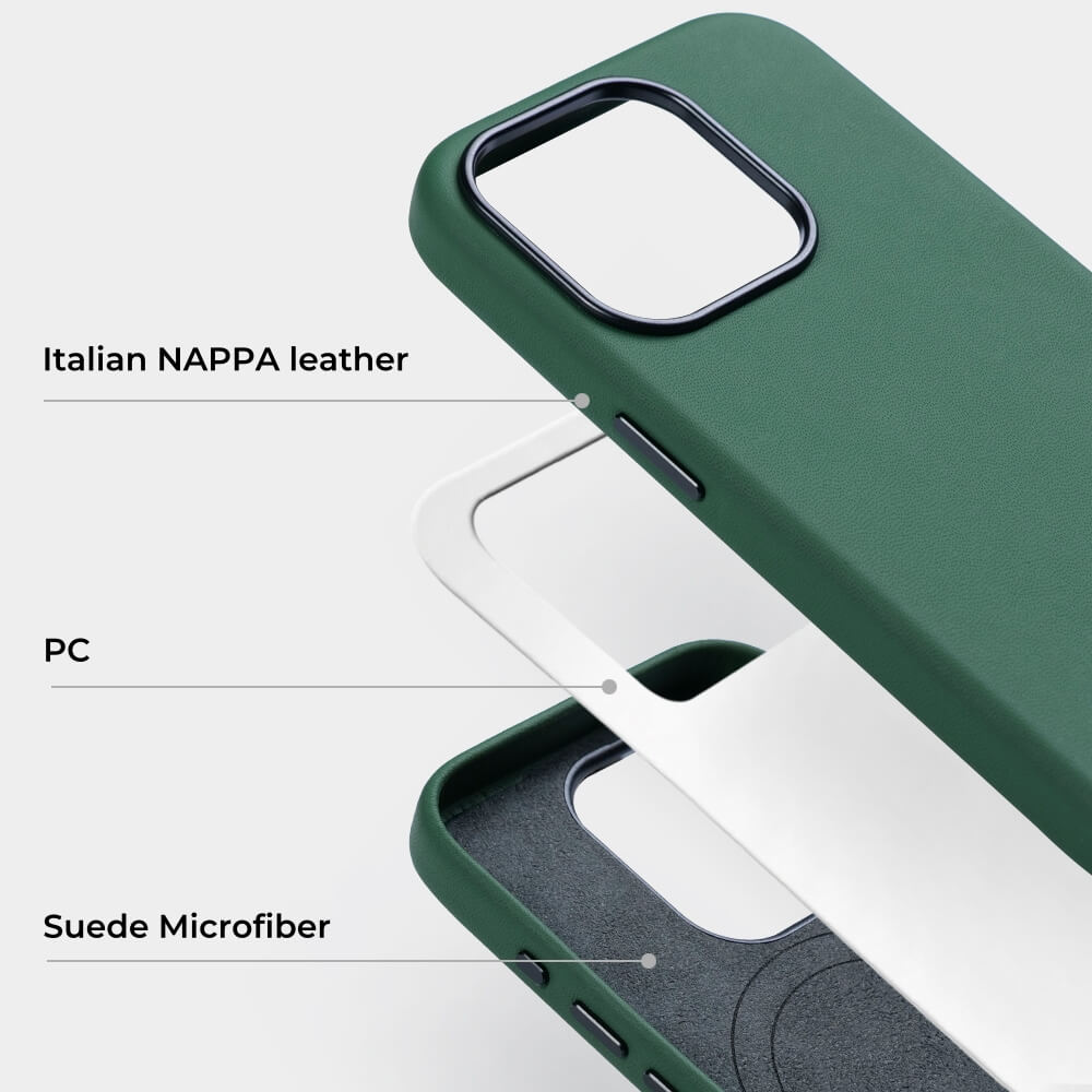 Nappa Leather MagSafe iPhone Case