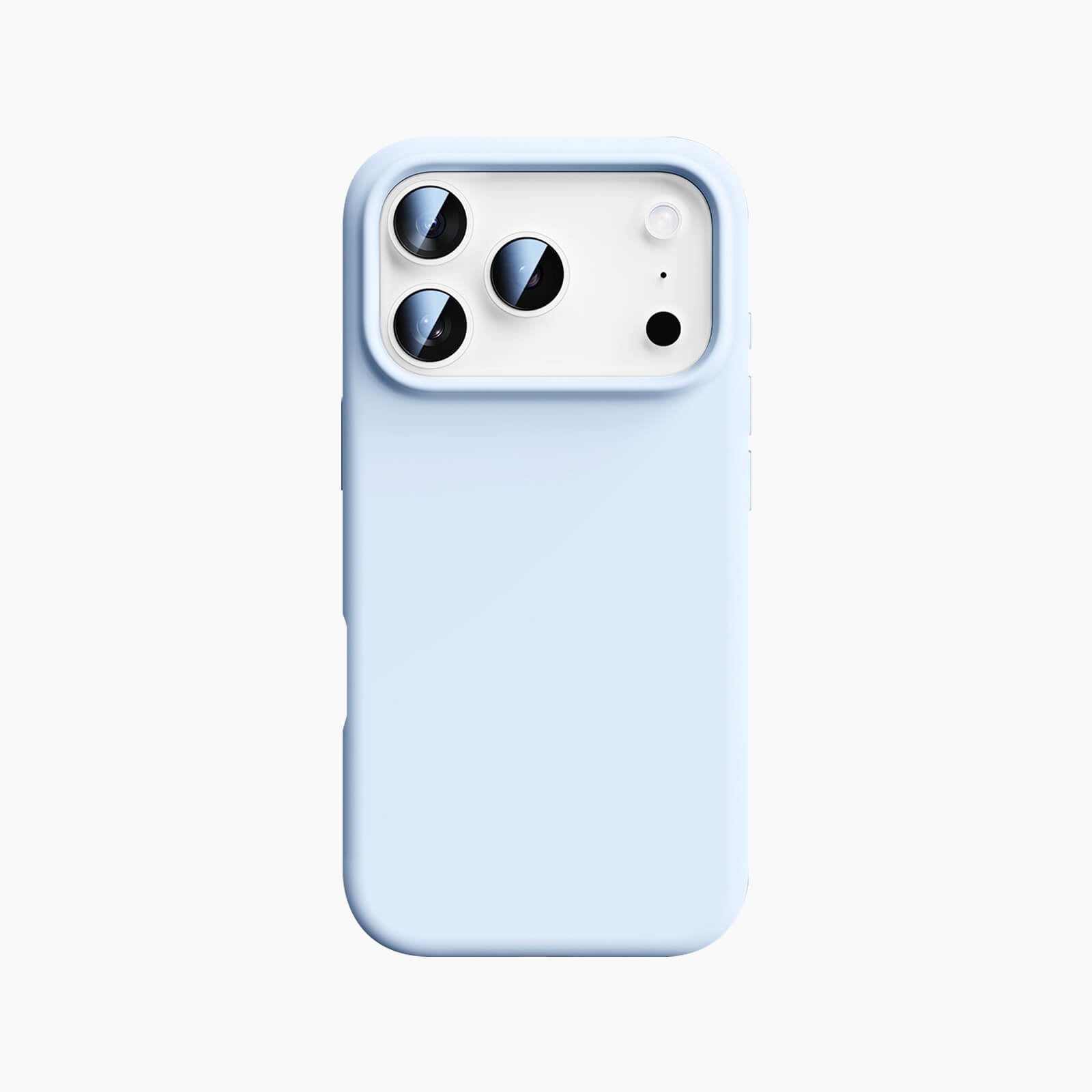 silicone MagSafe iPhone 17 Pro Max case - blue cloud