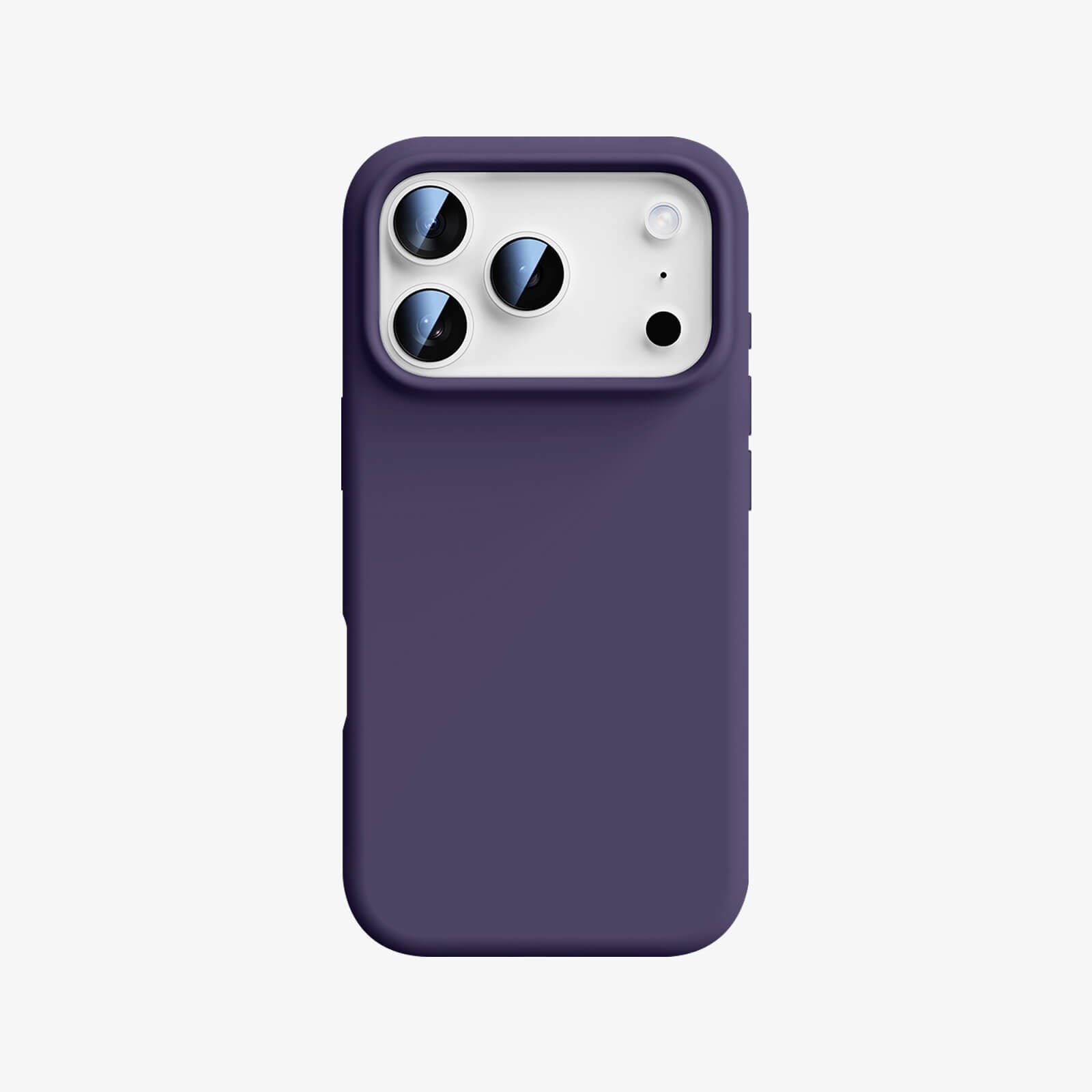 silicone MagSafe iPhone 17 Pro Max case - plum purple