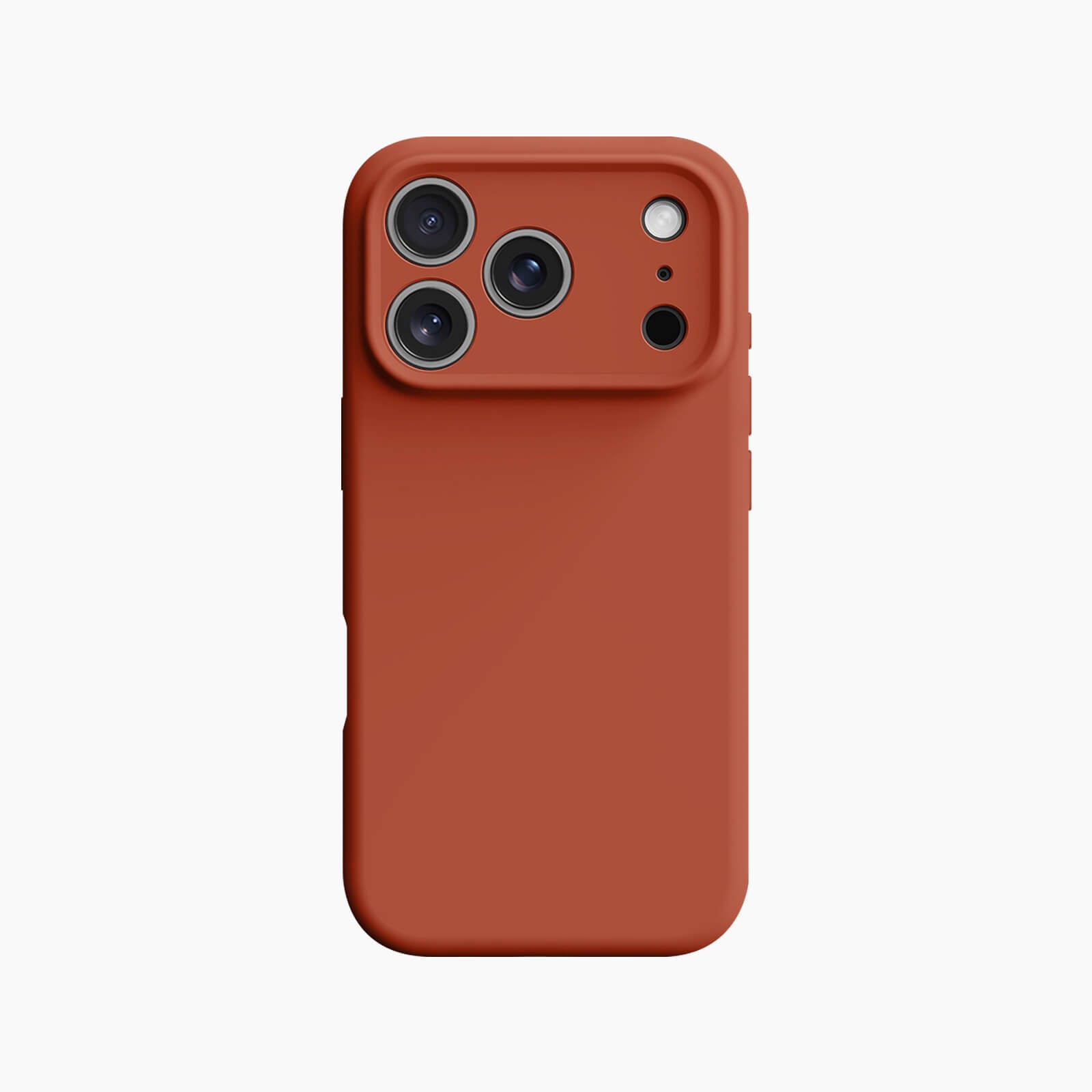 silicone MagSafe iPhone 17 Pro case - brick red