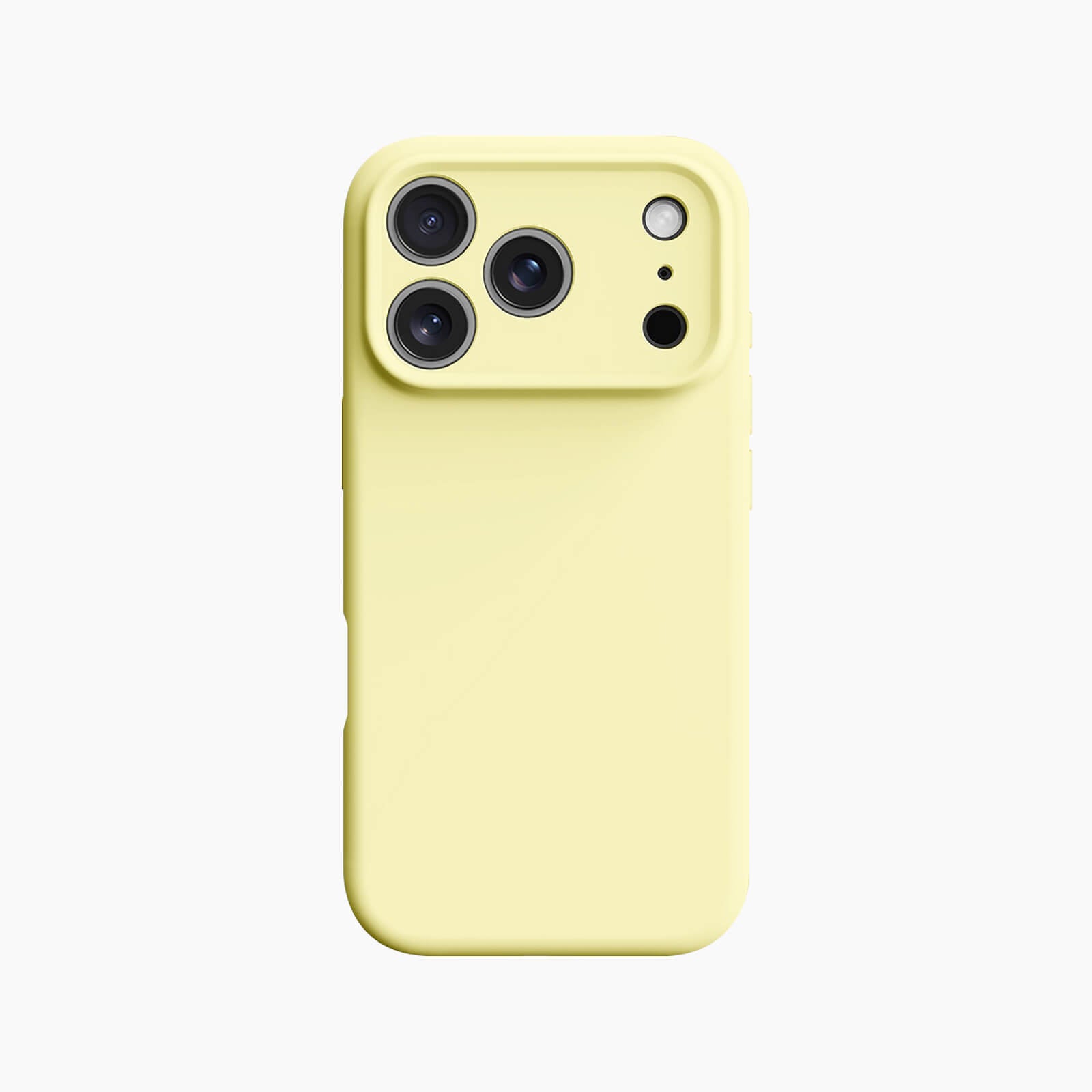 silicone MagSafe iPhone 17 Pro case - cream yellow