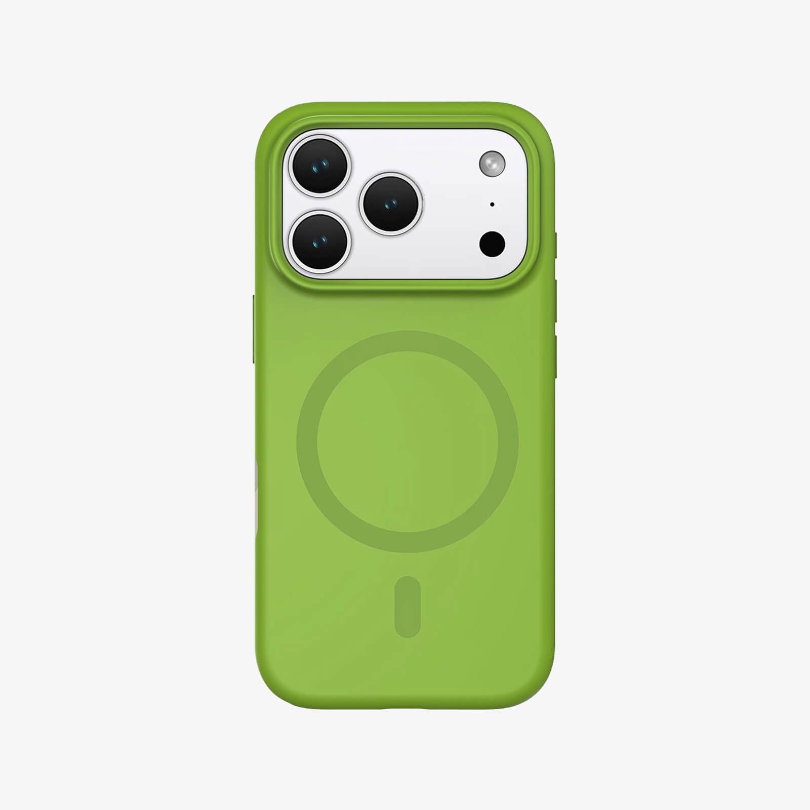 super magnetic silicone iPhone case - mustard green